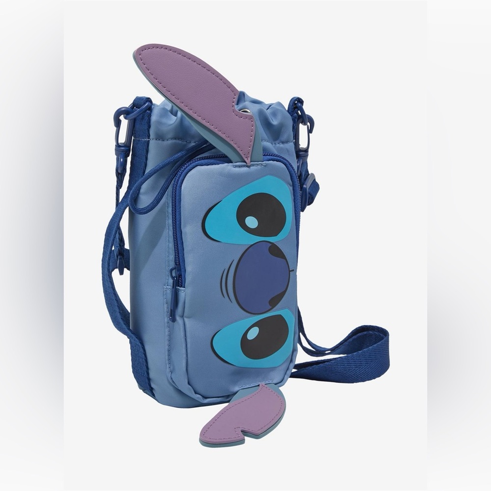 Disney Stitch Face Water Bottle Sling - Picture 2 of 5